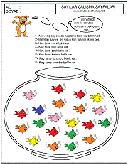 birinci sınıflar için sayı çizgi çalışma sayfaları